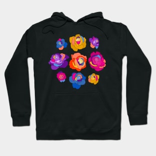 Colorful Roses Hoodie